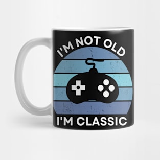 I'm not old, I'm Classic | Game Controller | Retro Hardware | Vintage Sunset | '80s '90s Video Gaming Mug